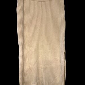 Aerie Tan Ribbed Pencil Skirt